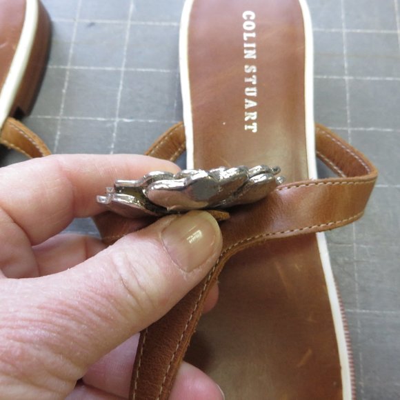 Colin Stuart sandals enamel flower - Picture 4 of 8